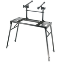 Ver imagem 3 de Mesa Profissional Dobrável Dupla P 2 Teclados Dj Mixer Ksm02