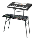 Ver imagem 1 de Mesa Profissional Dobrável Dupla P 2 Teclados Dj Mixer Ksm02
