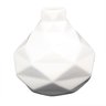 MINI VASO DE CERAMICA BRANCO 10CM X 10CM X 10CM - 1