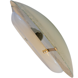 Plafon Luminária Vidro Prateado Craquelado Pátina Único Exclusivo Chique Decorativo Quarto Sala Esta - 6