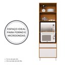 Ver imagem 7 de Torre Quente 70cm 2 Portas 2 Gavetas Cozinha Branco e Freijó Milão Rocks/Ártico