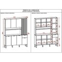 Ver imagem 5 de Armário para Cozinha 8 Portas 1 Gaveta Slow Bege/Freijó/Vanilla/Cp-Riscatto