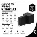 Ver imagem 5 de Acabamento para Registro Padrão Deca Preto Fosco 16 Estrias com Ajuste Inteligente 12mm Modelo Slim