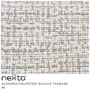 Ver imagem 3 de Poltrona Safira Base Aço Fixa Titânio Bouclê Tramare Off White Mesclado - Nexta Casa