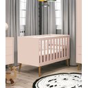 Ver imagem 2 de Berço Americano Théo New Rosa Fosco com Madeira - Reller