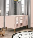 Ver imagem 2 de Berço Americano Théo New Rosa Fosco com Madeira - Reller