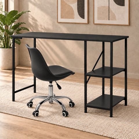 Mesa Star 110 Industrial com Cadeira Saarinen