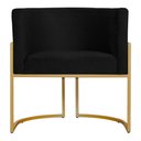 Ver imagem 6 de Poltrona Decorativa Sala de Estar Luana Base Gold Suede