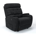 Ver imagem 1 de Poltrona do Papai Reclinável em Suede Cor Preta Manual com Massagem - Modelo Florença