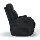 Ver imagem 4 de Poltrona do Papai Reclinável em Suede Cor Preta Manual com Massagem - Modelo Florença