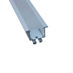 Perfil de 1 Metro de Embutir 28x33mm Completo 20w/m 3000k com Fonte 24w - 2