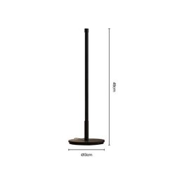 Luminária de Mesa / Abajur Moderno Slim Perfil Linear Led Integrado - Preto - 4