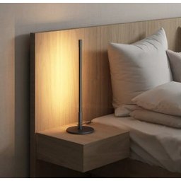Luminária de Mesa / Abajur Moderno Slim Perfil Linear Led Integrado - Preto - 2