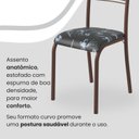 Ver imagem 6 de Conjunto Sala de Jantar Mesa Quadrada 70x70cm Tampo Mdp Off White 4 Cadeiras Paraty