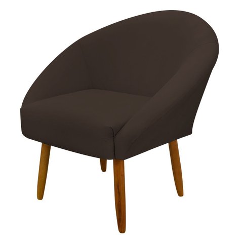 Poltrona Decorativa para Sala Recepção Manicure Consultório Stella Suede