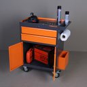 Ver imagem 3 de Carro para Ferramentas Profissional 2 Gavetas e Portas Presto