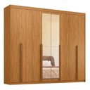 Ver imagem 2 de Guarda-Roupa 8 Portas Zuri Ele e Ela c/Espelho Cinamomo