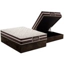 Ver imagem 1 de Cama Box Baú Casal: Colchão Anatômico Probel Guarda Costas Extra Firme + Base Crc Suede Brown (