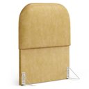 Ver imagem 2 de Cabeceira Cama Box 100cm Orgânica Lanna W01 Couríssimo Fendi - Lyam Decor