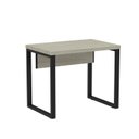 Ver imagem 1 de Escrivaninha Madeira 900x600x750mm M900PE40TUB 90cm Industrial Nogueira Casablanca e Preto Bege