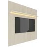 Painel para TV 1.8 Ripado com LED Requinte Off White - Gelius Móveis - 4