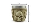 Ver imagem 3 de Kit 4 Copos Shot Dose Colecionável Decorativo Em Aço Inox Resina Para Tequila Whisky Vodka Cor: 2 cl