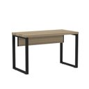 Ver imagem 1 de Mesa de Escritório Madeira 1200x600x750mm M1200PE40TUB 120cm Industrial Noce Naturalle e Preto Marrom/Marromle
