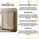 Ver imagem 4 de Guarda-Roupa MDF Solteiro Doha Intense 1,6 m 2 Portas de Correr Moderno Espaçoso Quarto Elegante: na