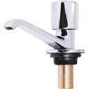 Ver imagem 1 de Torneira para Lavatório C50 Liege 1-4 de Volta de Mesa Metal Fixa Inox Alavanca Liege Cosmetics