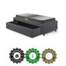 Base Box Cama Solteiro Sapateira Suede Cinza e Colchão Dual Firm Ecoflex 88x188 - 10