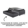 Base Box Cama Solteiro Sapateira Suede Cinza e Colchão Dual Firm Ecoflex 88x188 - 3