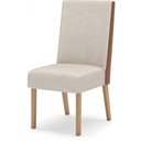 Ver imagem 6 de Conjunto Mesa De Jantar Henn Adriana Tampo De Vidro Com 6 Cadeiras Nature/off White/linho/courano