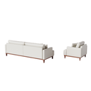 Ver imagem 5 de Sofá 4 Lugares Living Fixo Doha 2,70m em Couro:off White