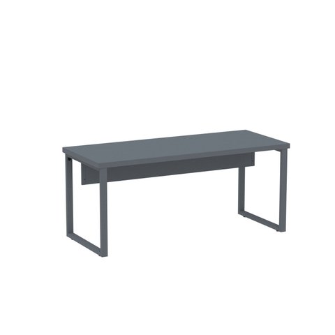 Mesa de Escritório Madeira 1700x700x750 M170/70PE40TUB 170cm Industrial Grafito e Grafito Cinza