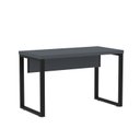 Ver imagem 1 de Escrivaninha Madeira 90x60x75cm M900PE40TUB 90cm Industrial Grafito e Preto Cinza