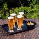 Ver imagem 2 de Cremeira Triangular 250ml Pote Preto Cumbuca Tigela Plástico Coza Sobremesa Açaí Sorvete Petiscos