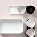 Ver imagem 4 de Cremeira Triangular 250ml Pote Preto Cumbuca Tigela Plástico Coza Sobremesa Açaí Sorvete Petiscos