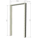 Ver imagem 3 de Jogo Batente Tauari 19 cm Cabeceira 82 x 215 x 19 Marrom Rodam Portas