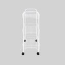 Ver imagem 3 de Fruteira 3 Andares Branca com Rodas