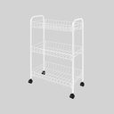 Ver imagem 1 de Fruteira 3 Andares Branca com Rodas