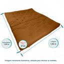 Ver imagem 6 de Sofa Cama Futon Oriental King Caramelo Madeira Maciça Pinus Natural Sem Pintura
