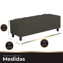 Ver imagem 7 de Calçadeira Baú Casal Queen Estofada Valencia Veludo Tabaco