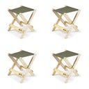 Ver imagem 1 de Kit 4 Banquetas Dobráveis para Jardim Sereno Camping