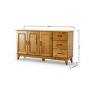 Ver imagem 3 de Buffet Aparador Madeira Maciça 3 Portas 3 Gavetas Bella