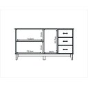 Ver imagem 4 de Buffet Aparador Madeira Maciça 3 Portas 3 Gavetas Bella