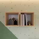Ver imagem 2 de Nicho Para Quarto Infantil Amadeirado 2 Pçs