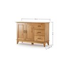 Ver imagem 3 de Buffet Aparador Madeira Maciça 2 Portas 3 Gavetas Bella