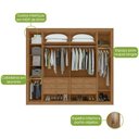Ver imagem 5 de Guarda Roupa Imperatore 6 Portas Lopas