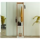 Ver imagem 2 de Cabideiro Mancebo 1 Arara 4 Ganchos Az1019 Tecno Mobili - Amendoa/branco