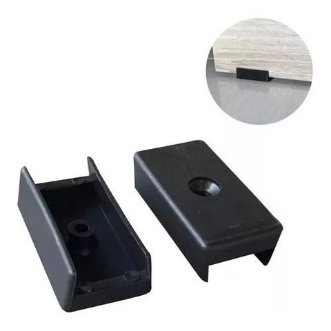 Kit 10 Sapata U Preta Pesinho para Moveis